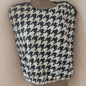 Express Black and White Women's Top